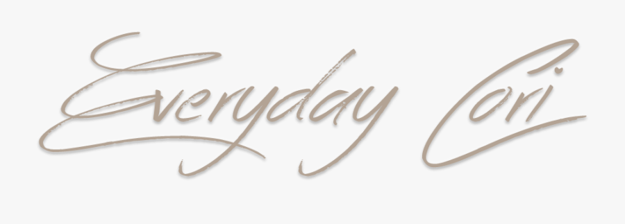 Everyday Cori By Corine Ingrassia - Calligraphy, Transparent Clipart