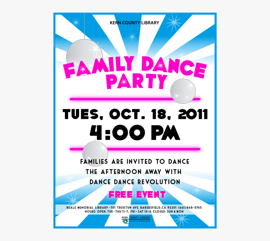 Clip Art Free Movie Night Flyer Template - Example Of Party Flyers, Transparent Clipart