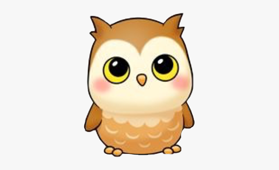 #owl #búho #eyes #brown #yellow #blush #pink #ears - Drawing, Transparent Clipart