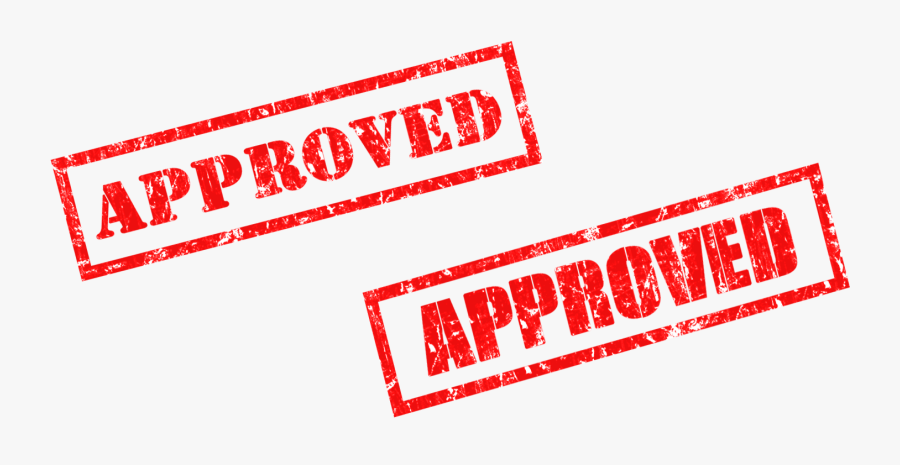 Rubber Stamp Postage Stamps - Transparent Background Approved Transparent, Transparent Clipart