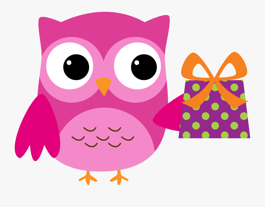 Muffins Clipart Owl - Birthday Owls Clipart, Transparent Clipart