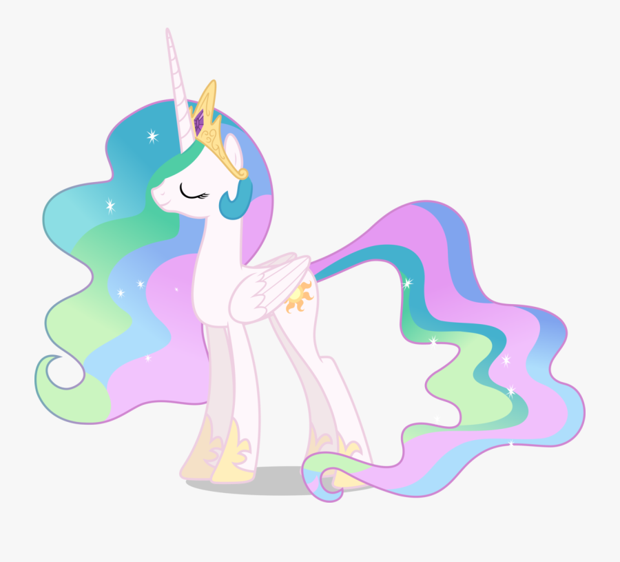 My Little Pony Princess Celestia Smile, Transparent Clipart