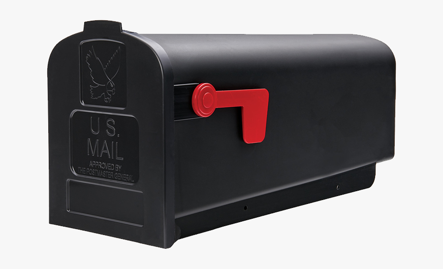 Black Us Mailbox, Transparent Clipart