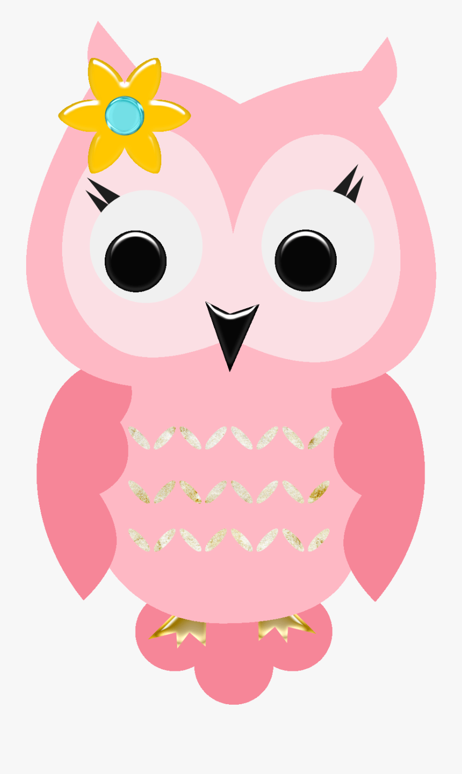 Corujinha Rosa Png, Transparent Clipart