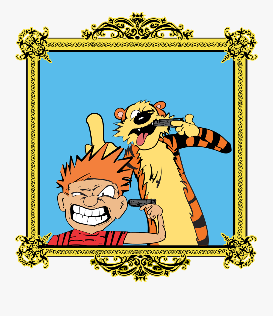 Transparent Calvin And Hobbes Clipart - Cartoon, Transparent Clipart