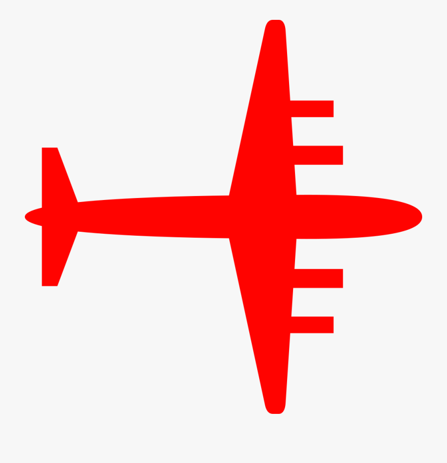 Onlinelabels Clip Art - Clipart Red Airplane, Transparent Clipart