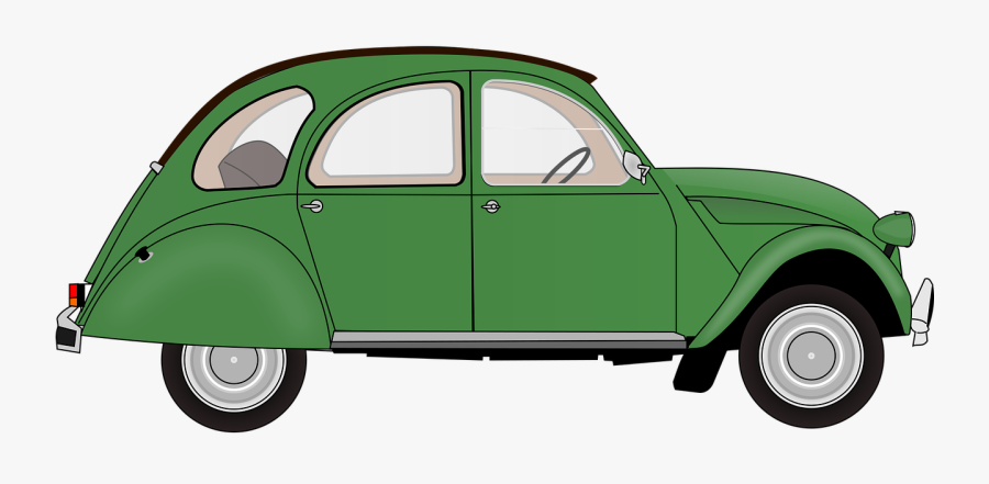 Automobile, Car, Citroen, France, French - Car Drawing With Colour, Transparent Clipart