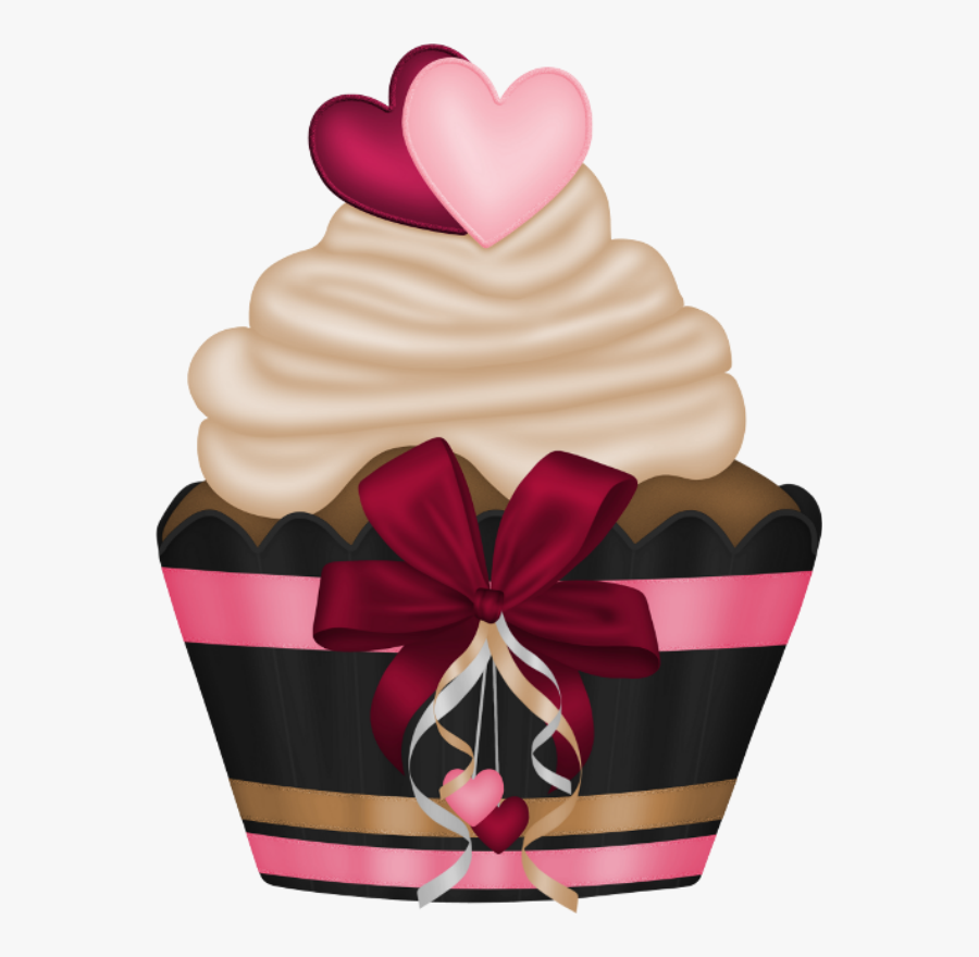 Transparent Cupcake Clip Art - Imagenes De Cupcakes Animados, Transparent Clipart