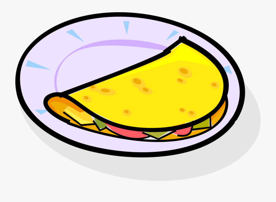 Vector Illustration Of Omelet Food Dish Made From Beaten - Omelete Vetor Png, Transparent Clipart