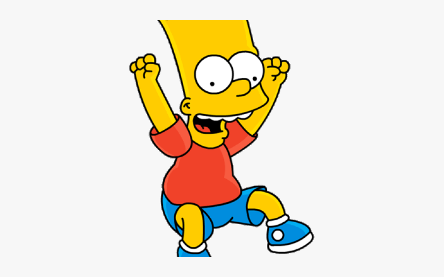 Aesthetic Clipart Lisa Simpson - Bart Simpson Jumping, Transparent Clipart