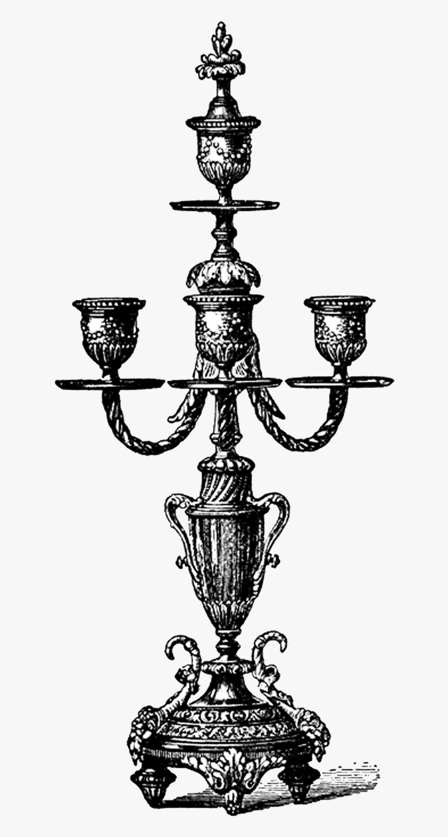 Transparent Background White Candle Holder Png, Transparent Clipart