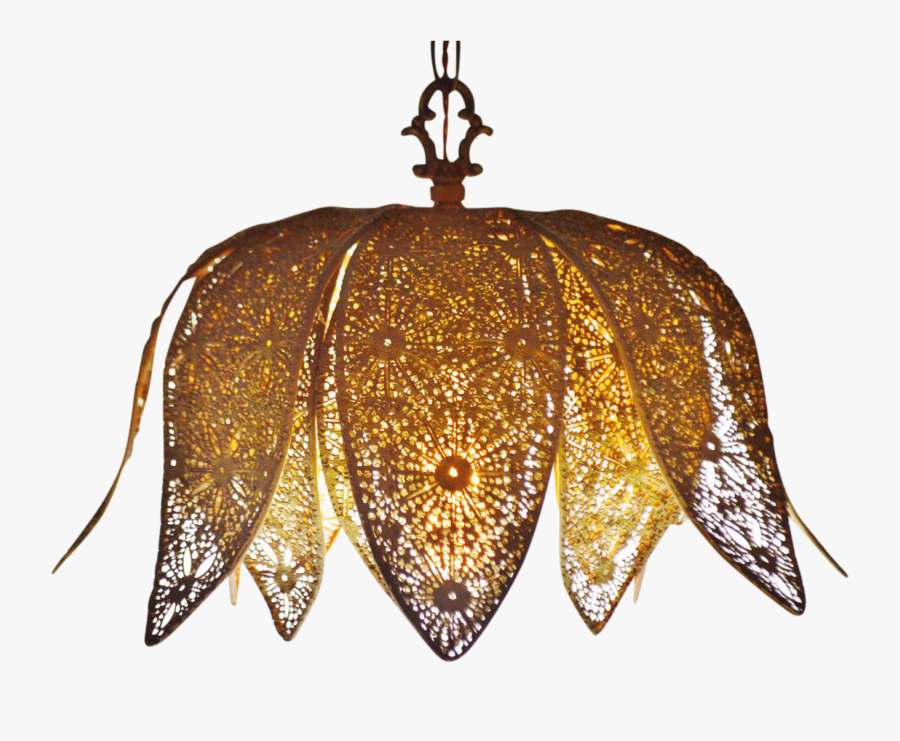 Clip Art Lotus Chandelier - Chandelier, Transparent Clipart
