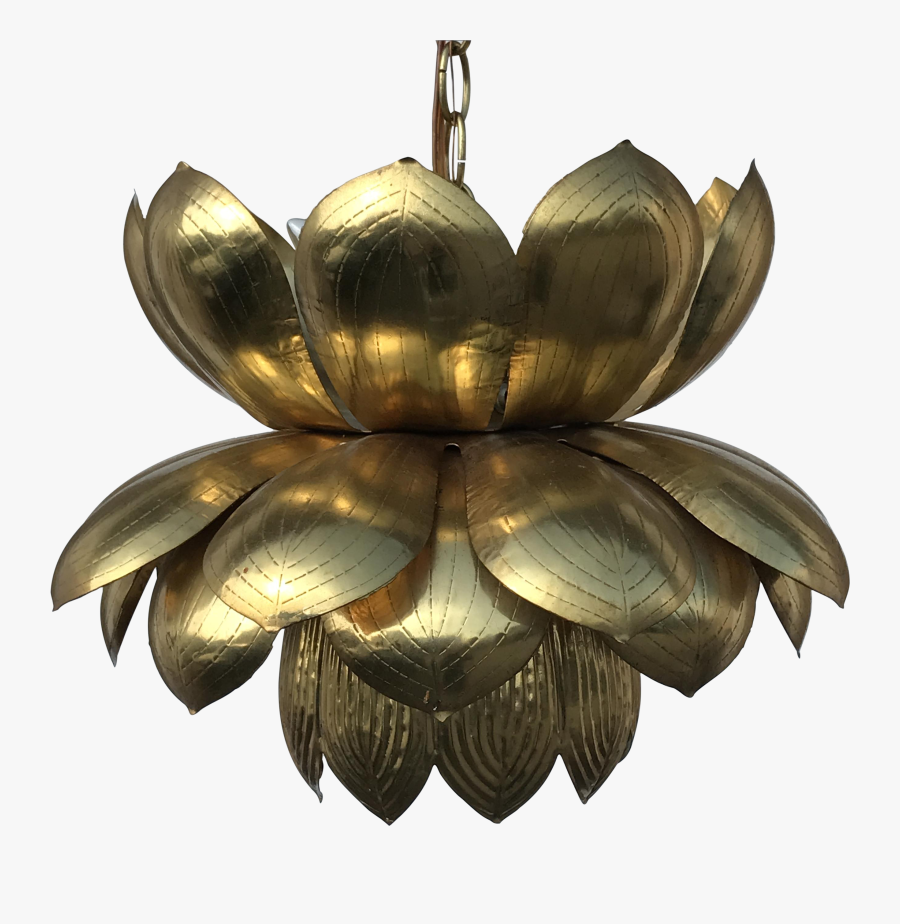Clip Art Lotus Chandelier - Pendant Light, Transparent Clipart