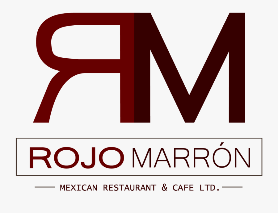 Clip Art Rojo Marron Mexican Restaurant - Restaurant Cafe Text Logo, Transparent Clipart