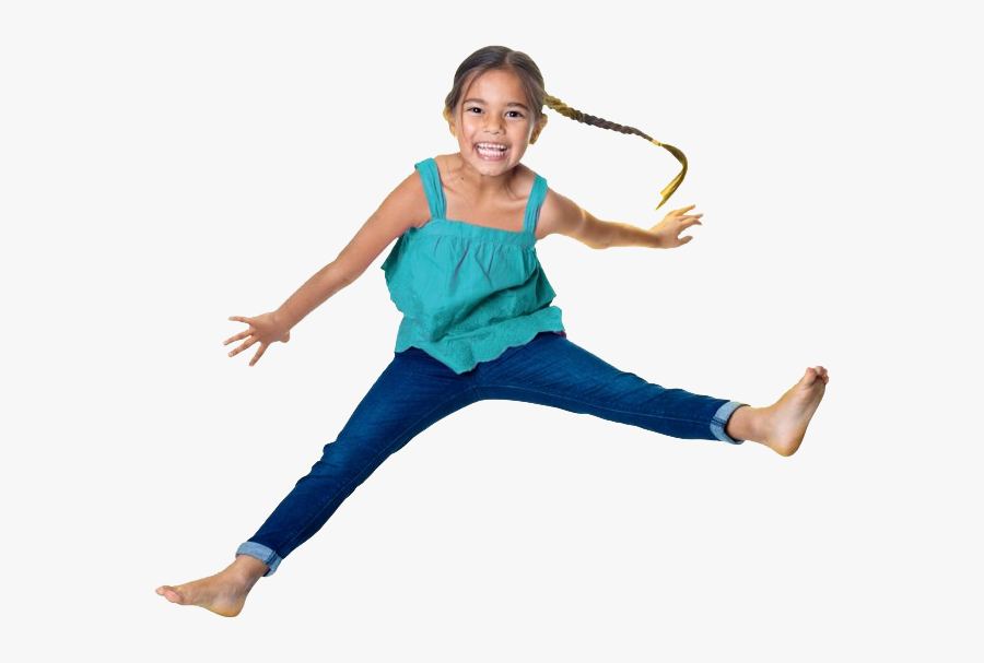 Girl Jump - Enfant Qui Saute, Transparent Clipart