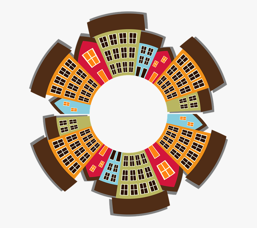 Buildings Clipart Circular, Transparent Clipart
