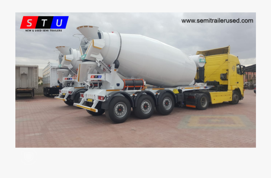Stu Mixer Trailers - Trailer Truck, Transparent Clipart