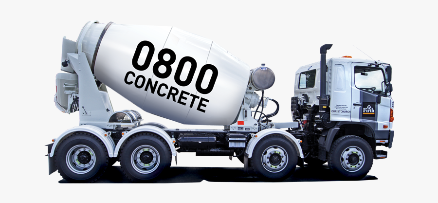 Tire Truck Motor Vehicle Public Utility Cement Mixers - Trailer Truck, Transparent Clipart