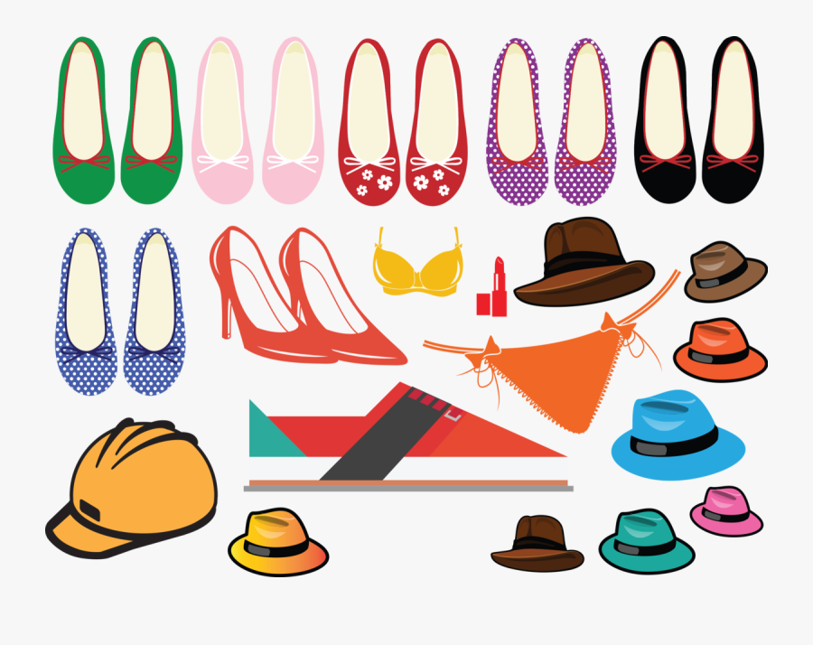 Shoes And Hats Clipart, Transparent Clipart