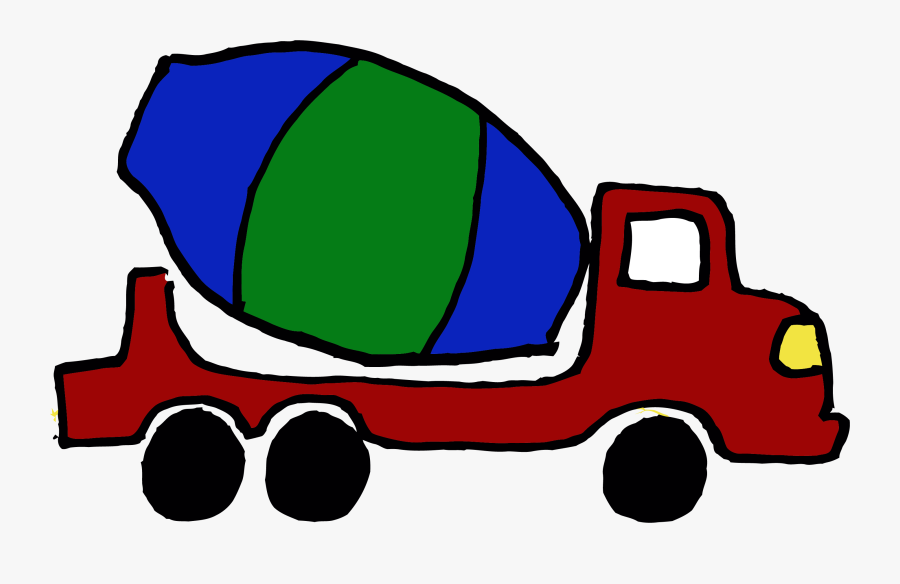 Cement Truck Basic Side Clipart Png, Transparent Clipart
