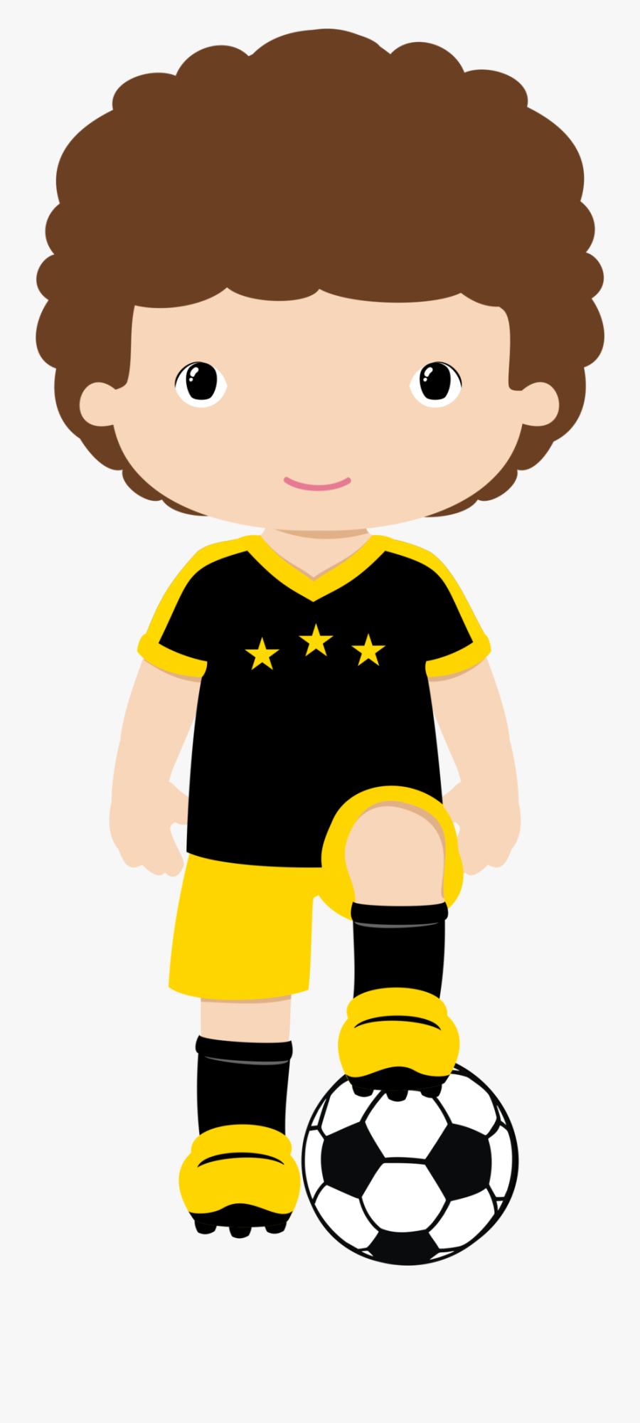 Sports & Ginástica Children Clipart, Soccer Ball, Kids - Jogador De Futebol Png, Transparent Clipart