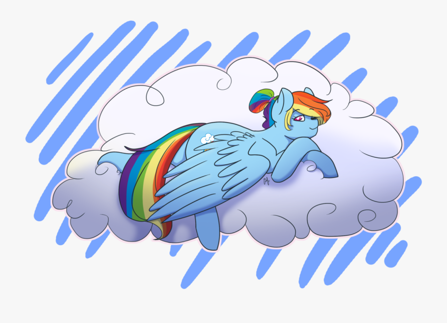Liefsong, Cloud, Rainbow Dash, Safe, Simple Background, - Cartoon, Transparent Clipart