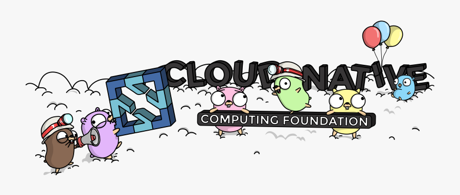Cloud Native Gophers, Transparent Clipart