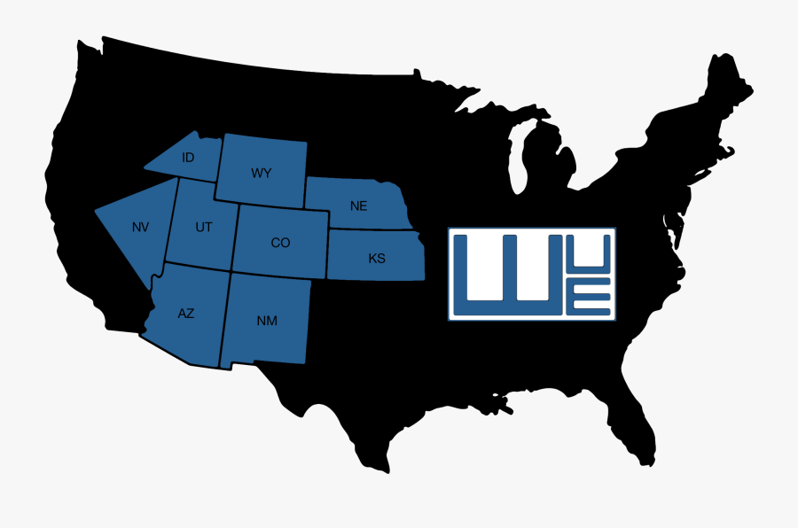 Western United Electric Supply Corporation Is A Member - Us Senate Map, Transparent Clipart