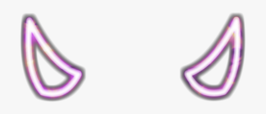 #horn #horns #demonshorns #demons #demon #demonhorn - Neon Devil Horns Png, Transparent Clipart