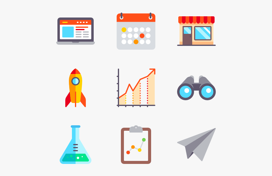 Packs For Free - New Business Icon Colored, Transparent Clipart