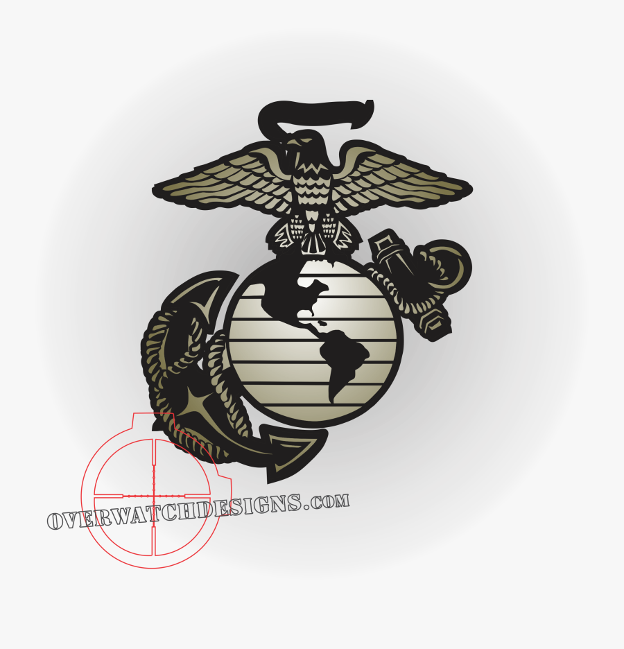 Clip Art Sticker Overwatch Designs - Eagle Globe And Anchor Designs, Transparent Clipart