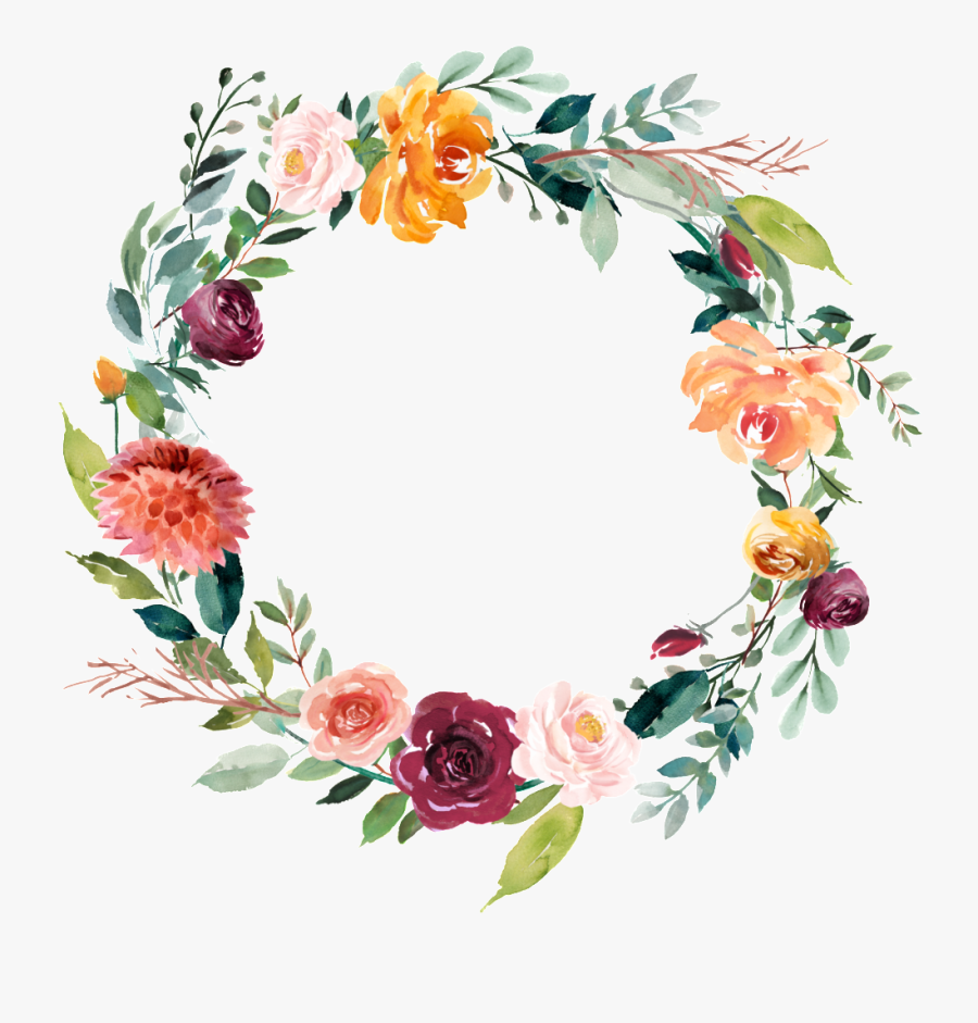 Transparent Flower Garland Png - Transparent Flower Wreath Vector, Transparent Clipart