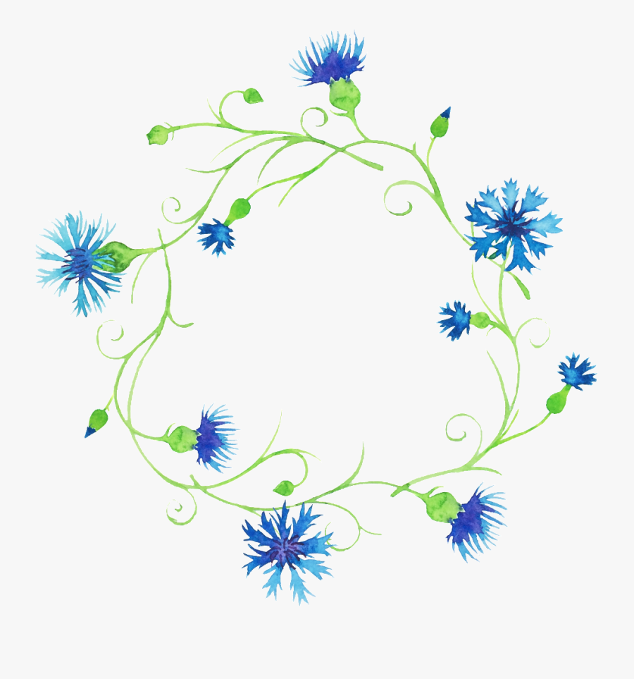 Hand Painted Purple Garland Png Clipart , Png Download, Transparent Clipart