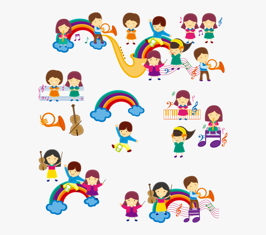 Children's Day Music, Transparent Clipart