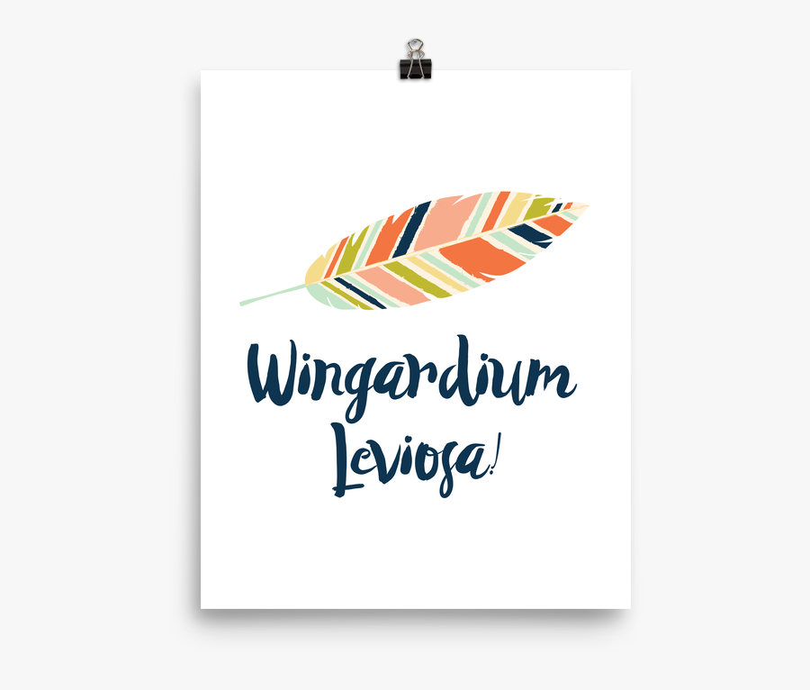 Wingardium Leviosa Spell Art Print - Wingardium Leviosa, Transparent Clipart