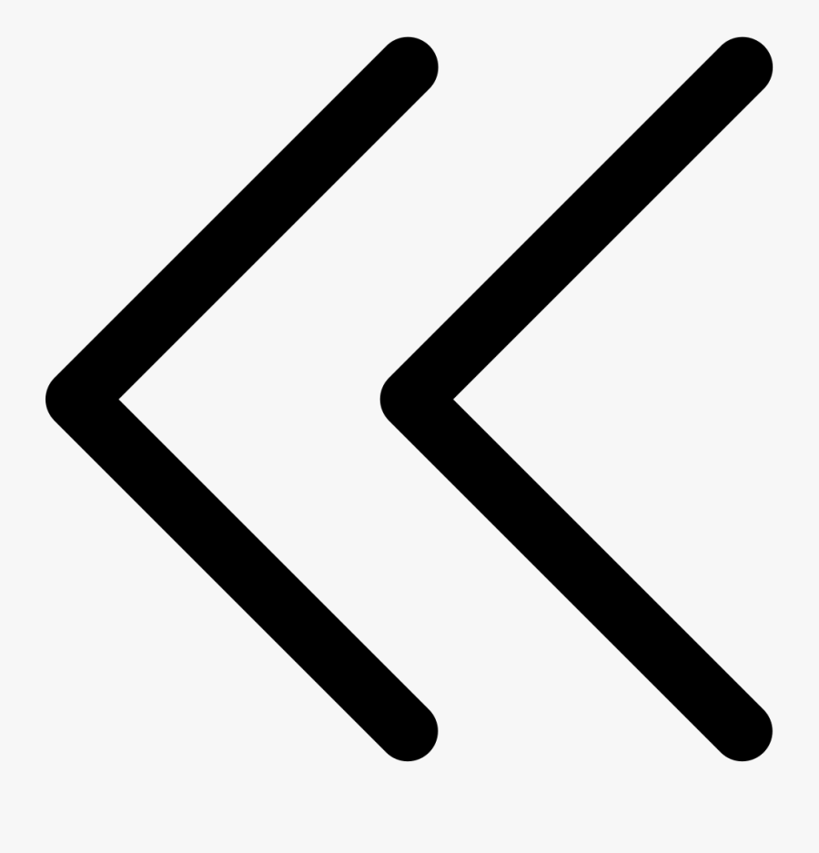 Double Left Shear Head Comments - Double Arrow Left Png, Transparent Clipart