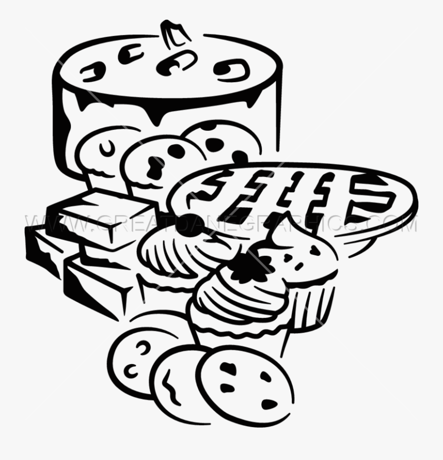Product Drawing Bakery - Bakery Black And White Png, Transparent Clipart