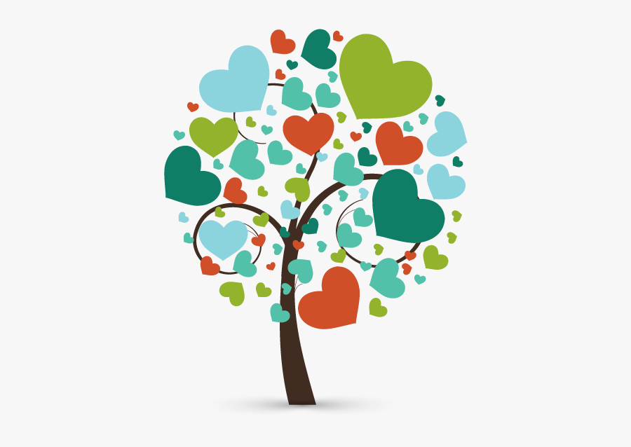 Tree With Hearts Png, Transparent Clipart