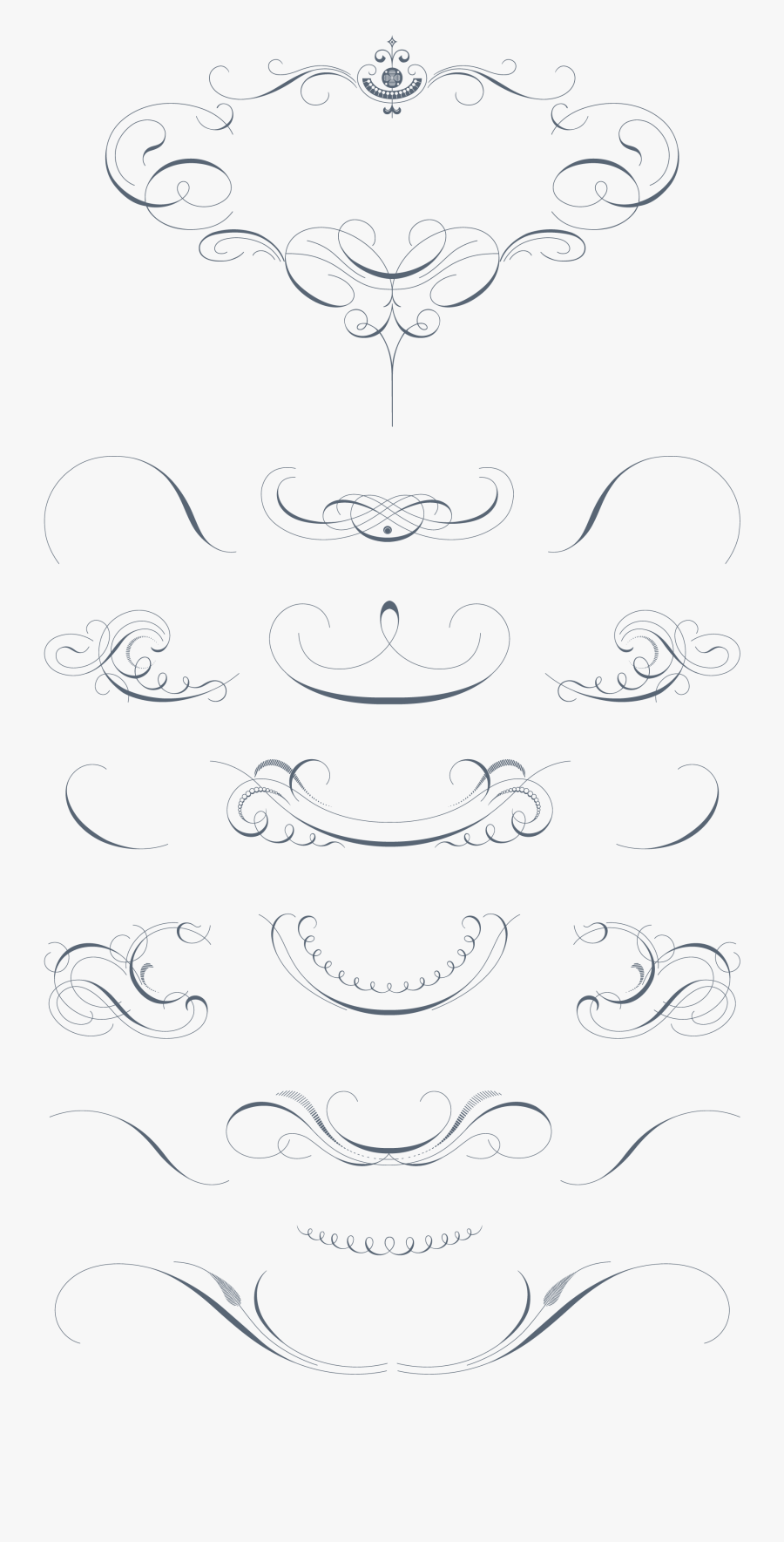 Swashes Clipart, Transparent Clipart