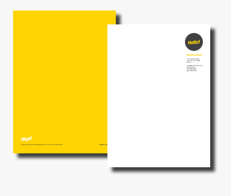 Beautiful Letterheads, Transparent Clipart