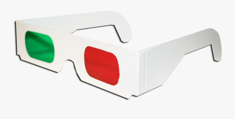 Anaglyphic American Paper Optics - Red Green 3d Glasses, Transparent Clipart