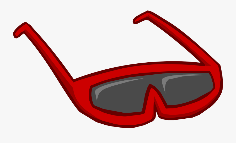 Red Glasses Club Penguin Clipart , Png Download - Red Glasses Club Penguin, Transparent Clipart