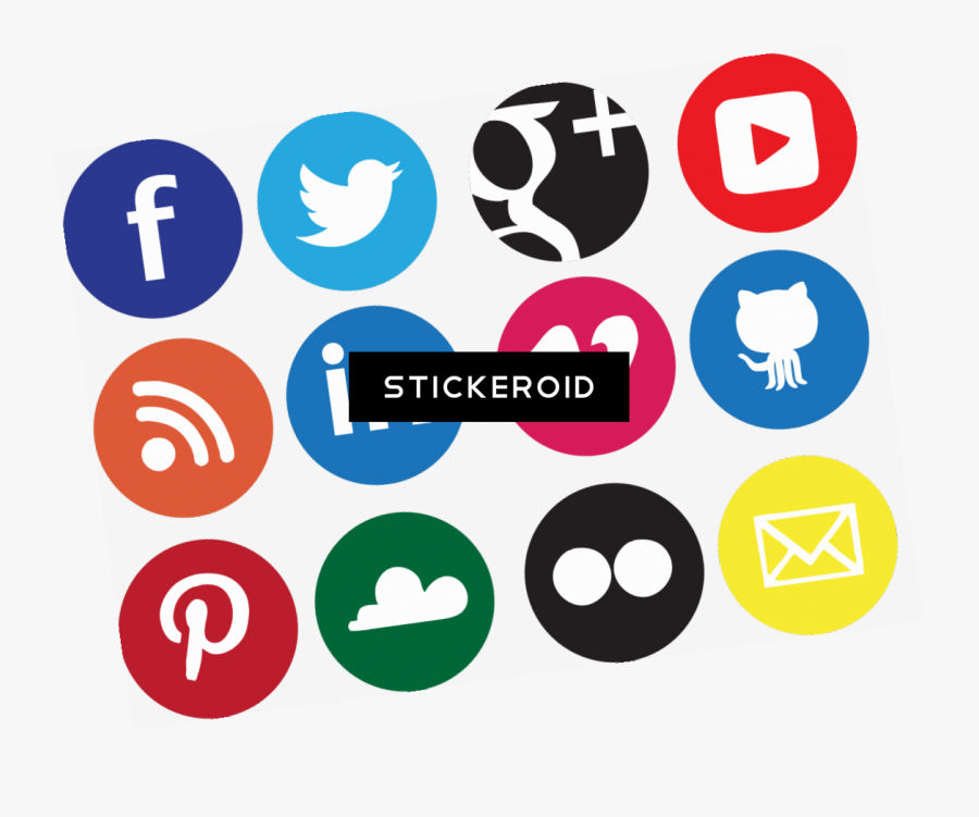 Social Media Icon Png Transparent - Social Media Logos Transparent, Transparent Clipart