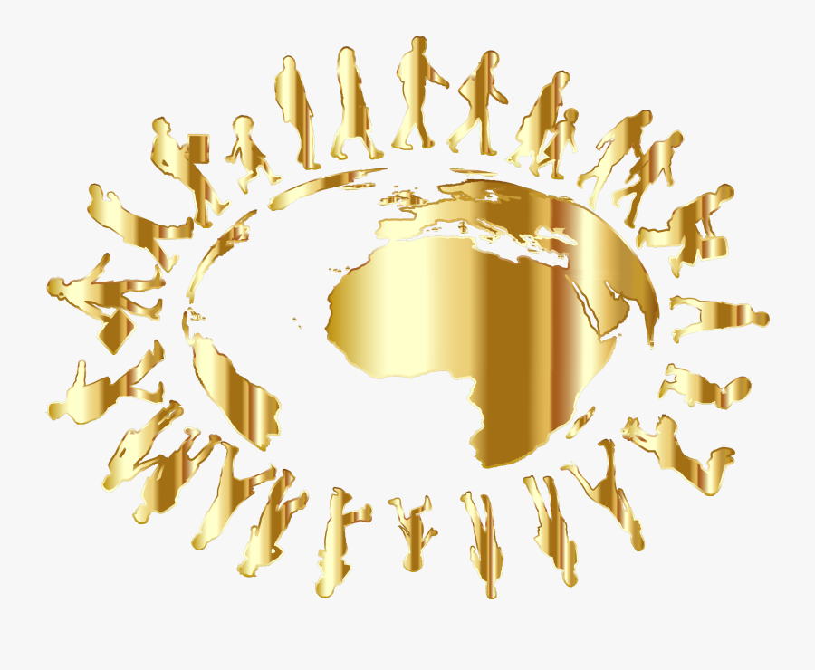 Gold Globe Png - People Clipart Gold, Transparent Clipart