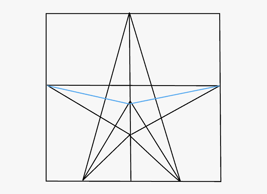 How To Draw Star - Draw Star Step By Step, Transparent Clipart
