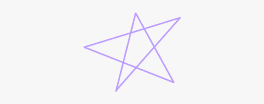 #star #purple #handdrawn #freetoedit - Triangle, Transparent Clipart
