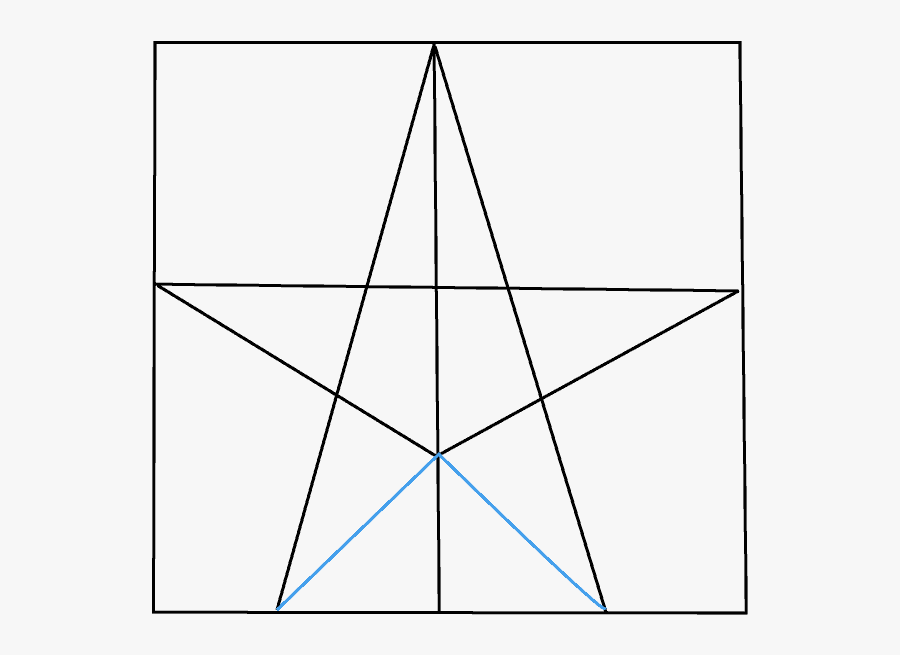 How To Draw Star - Draw Star Step By Step, Transparent Clipart