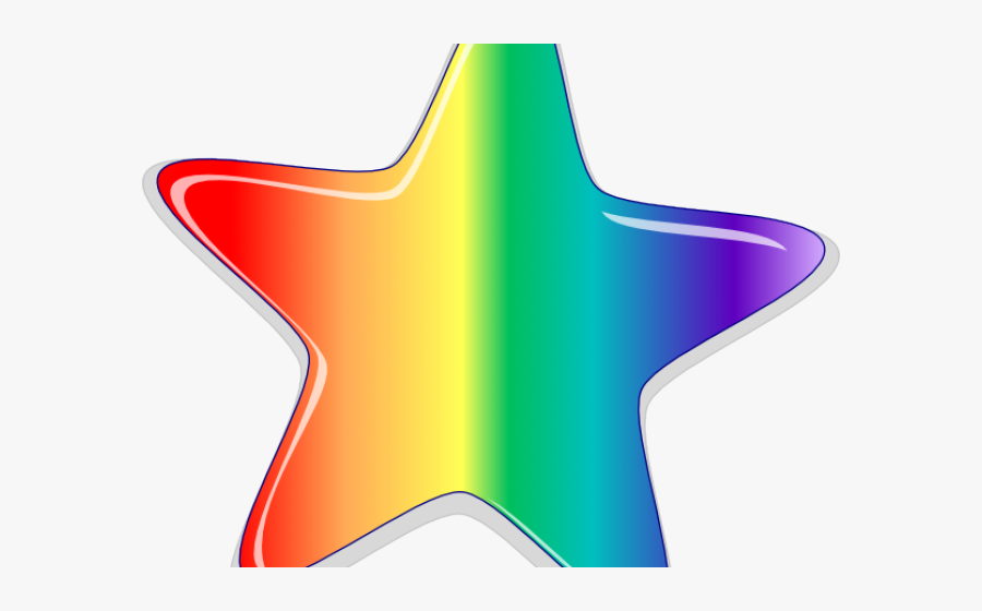 Rainbow Star Clipart, Transparent Clipart