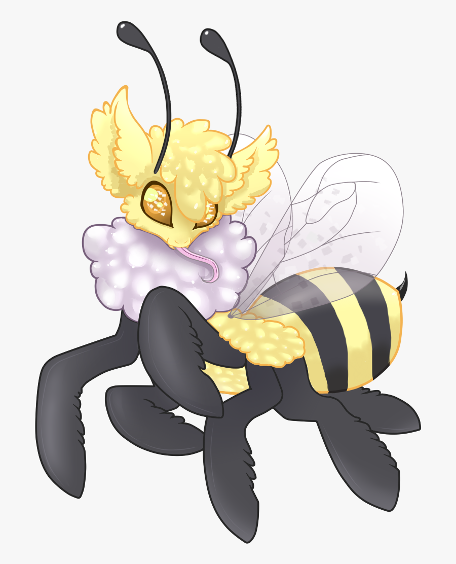 Bees Transparent Simple Cartoon - Bee Pony, Transparent Clipart