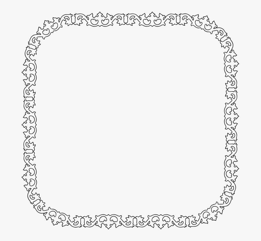 Picture Frame,line Art,area - Letter Frames Png, Transparent Clipart